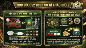 Giao diện bàn cược xóc đĩa trực tuyến xanh chín tại cổng game b52 club