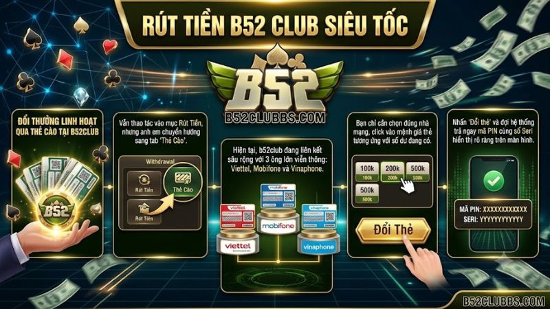 Thao tác đổi thẻ cào điện thoại nhanh chóng trên b52club Thao tác đổi thẻ cào điện thoại nhanh chóng trên b52club